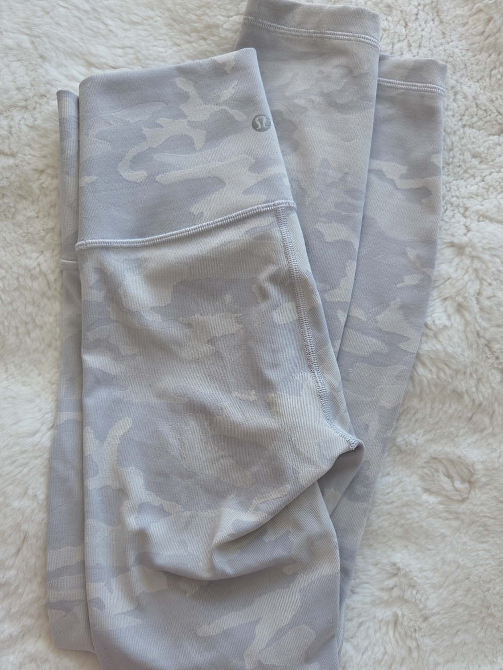 lululemon athletica Girls' Light Gray Camo Leggings